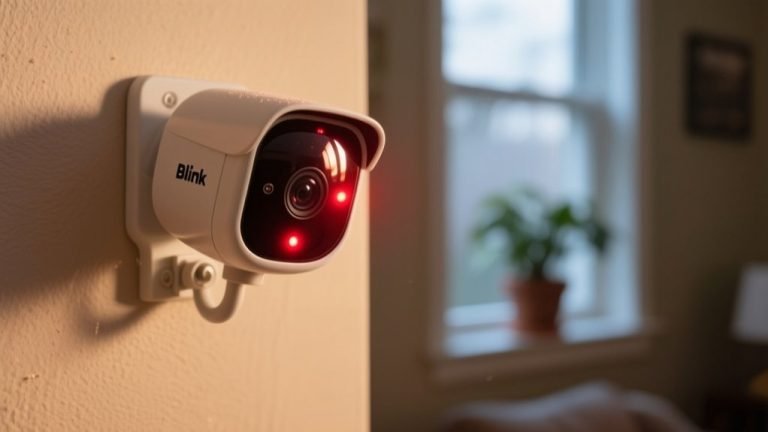 blink camera red flashing