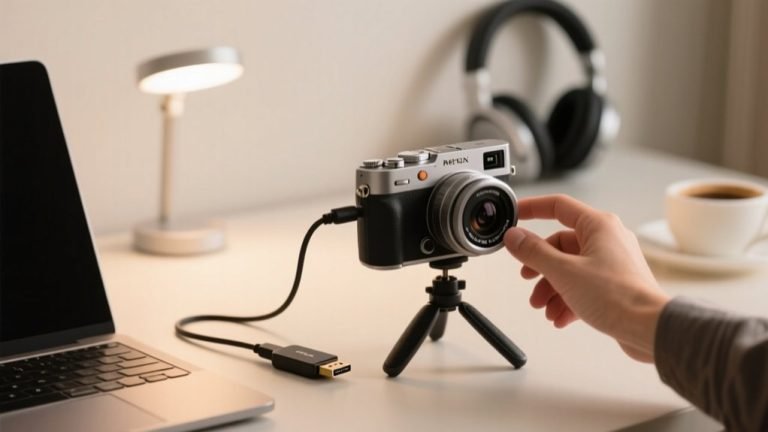 camera as webcam setup