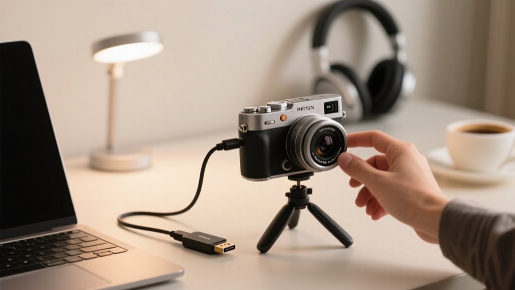 camera as webcam setup