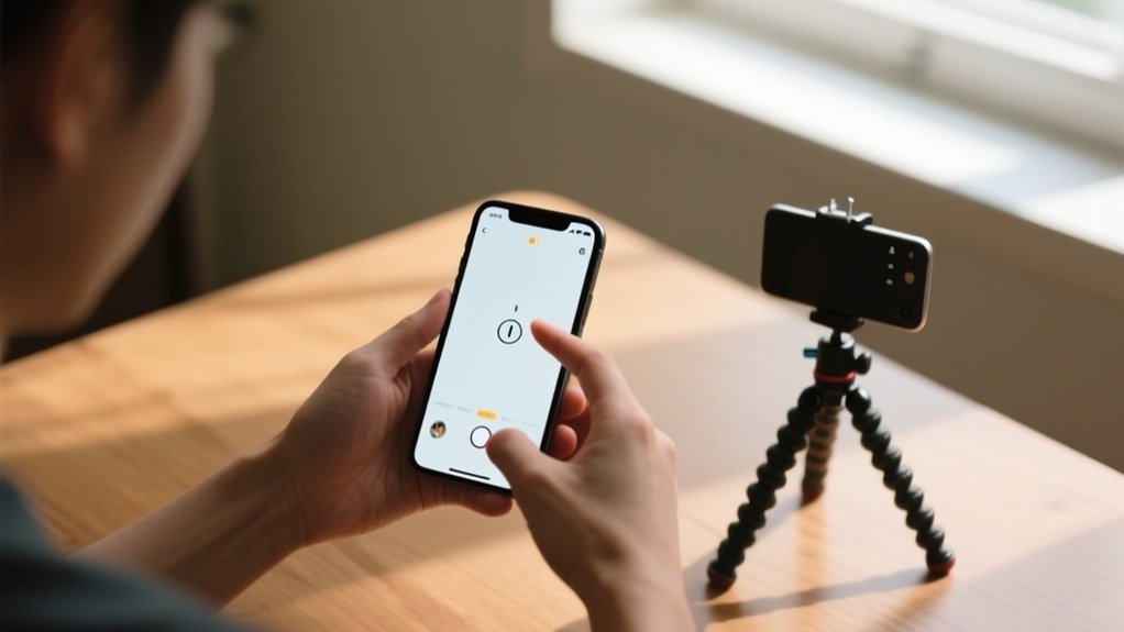 iphone camera timer setup