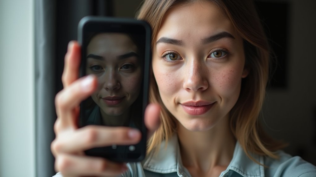 mirrored selfies confuse appearance