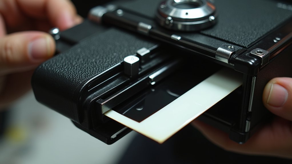 polaroid film development mechanics