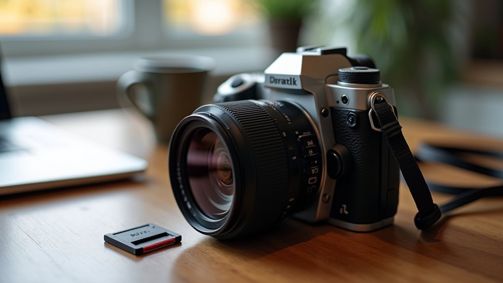 prepare camera and computer