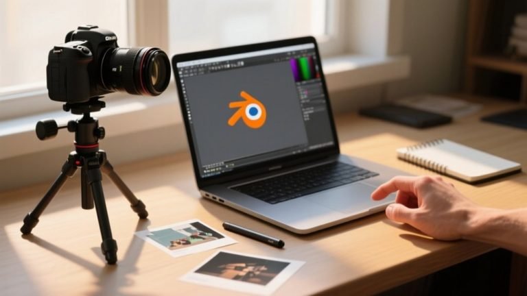 rotate camera in blender