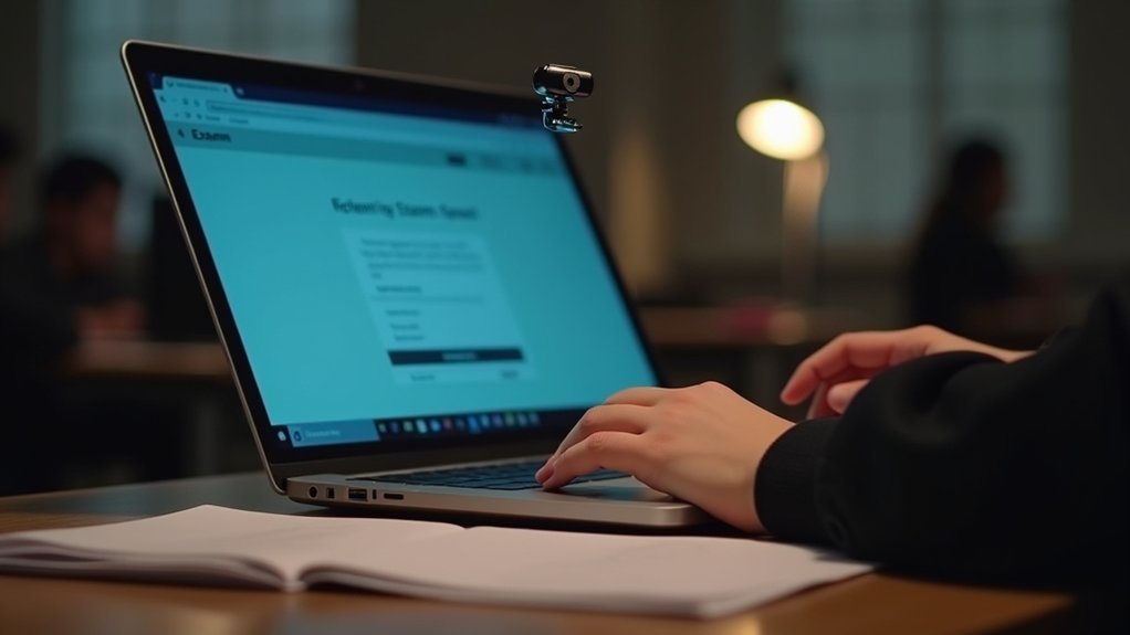 webcam monitoring for exams